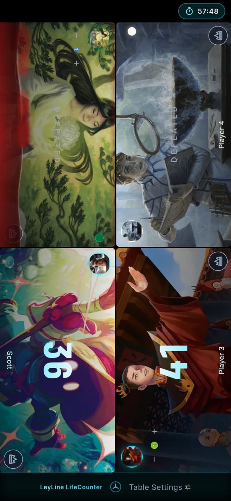 Match end with defeated players
