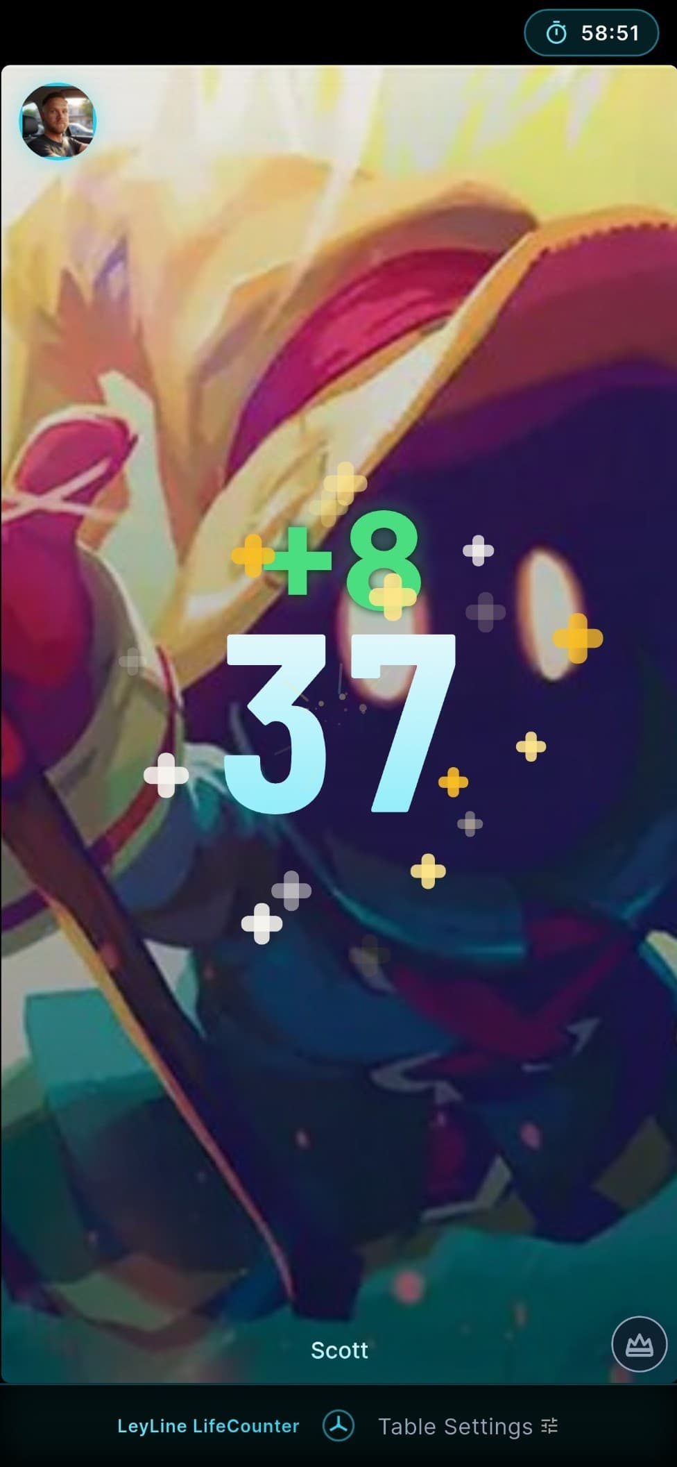 Player tile with healing life FX